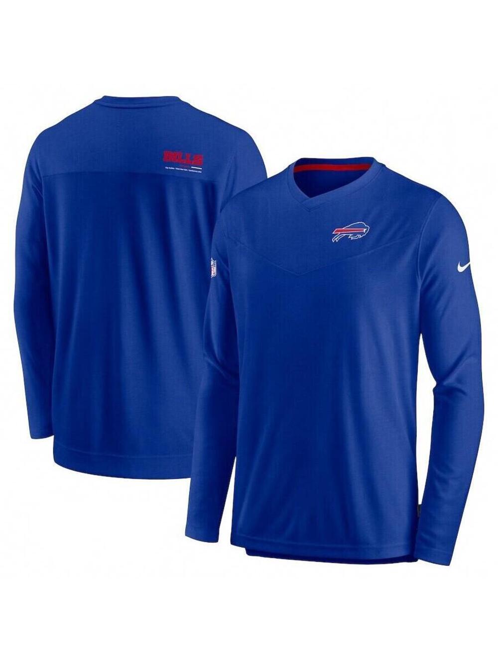 Buffalo Bills Nike Sideline Coach Chevron Long Sleeve V-Neck Shirt XL NWT